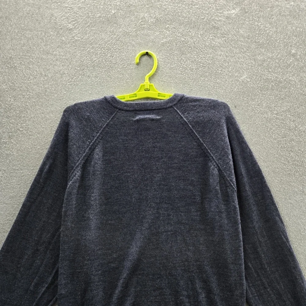 Banana Republic Men Sweater XL Blue Long Sleeve Merino Wool Old‎ Money Preppy